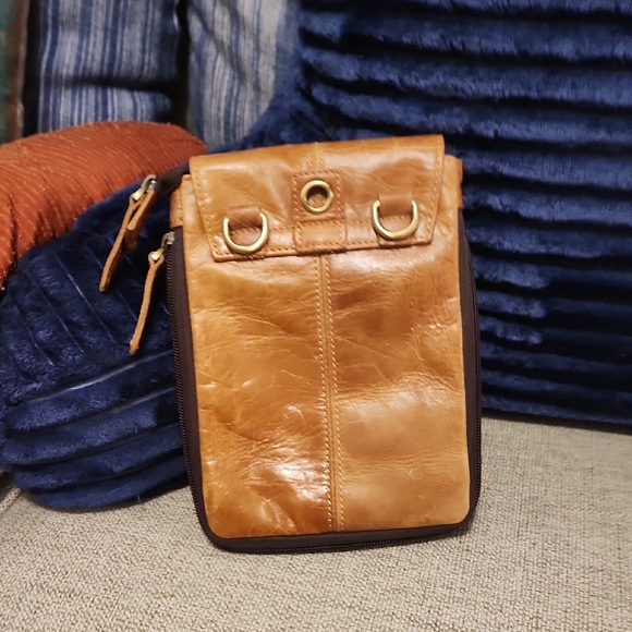 Tan Leather Men's Bag - Picture 2 of 7